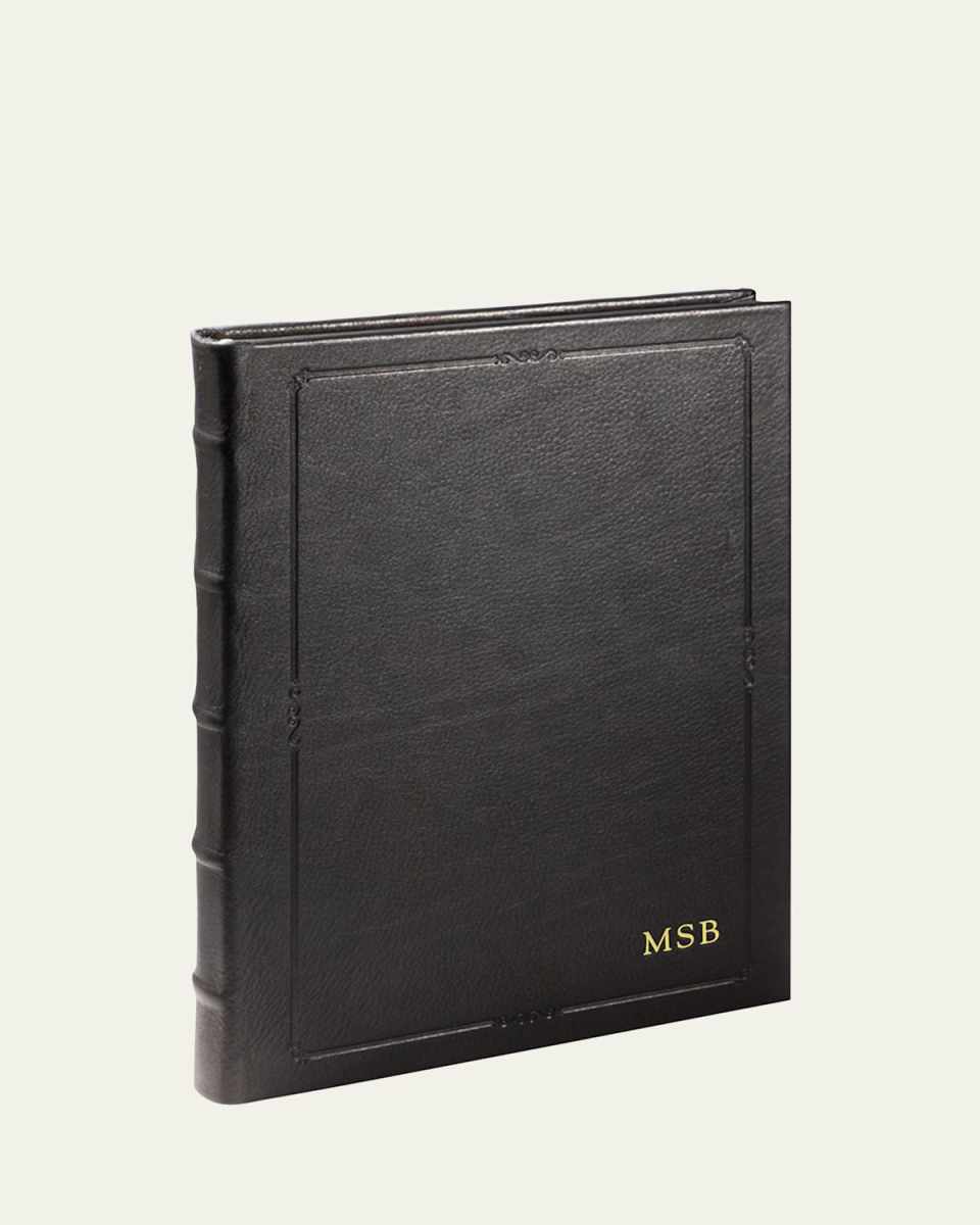 Lined Hardcover Leather Journal, 9"